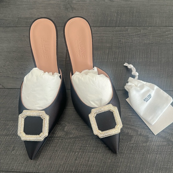 Malone Souliers Shoes - Malone Souliers Mona 70 Satin Mules BRAND NEW/NEVER WORN